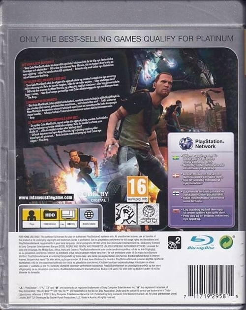 inFamous 2 Platinum - PS3 (B Grade)